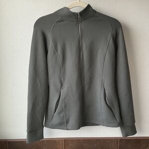 Sage Green Zip-Up Jacket